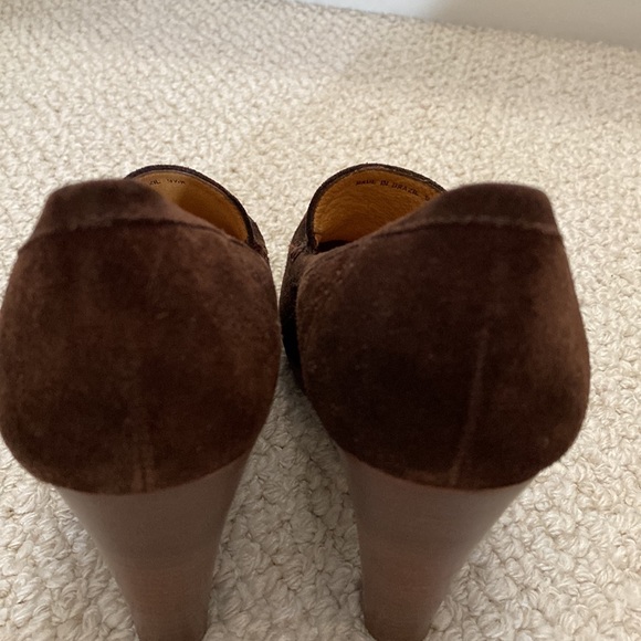 KORS Michael Kors chunky heel brown suede leather lined high heel - Picture 10 of 12